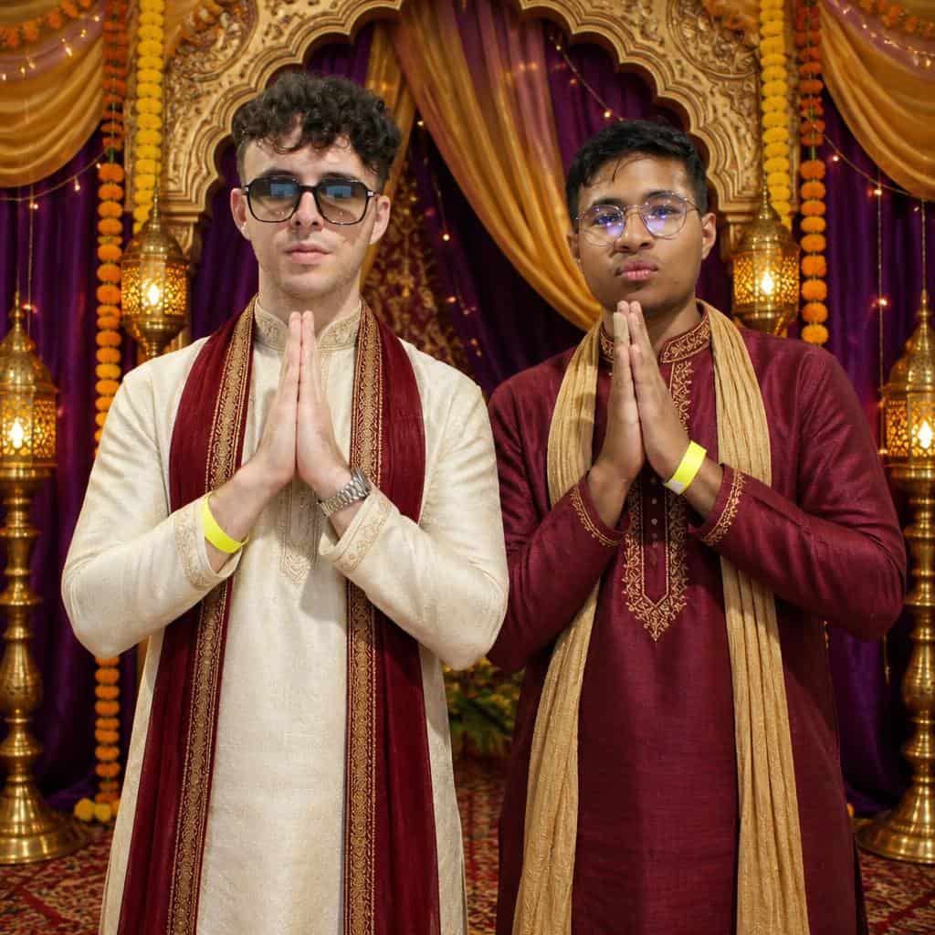 Mariage Indien avec Tenues — photobooth Pic'mi