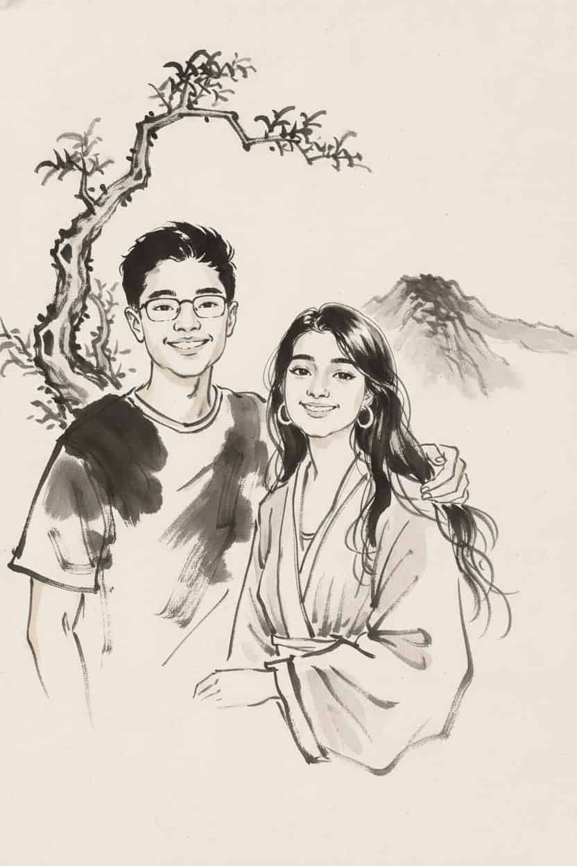 Calligraphie chinoise — photobooth Pic'mi