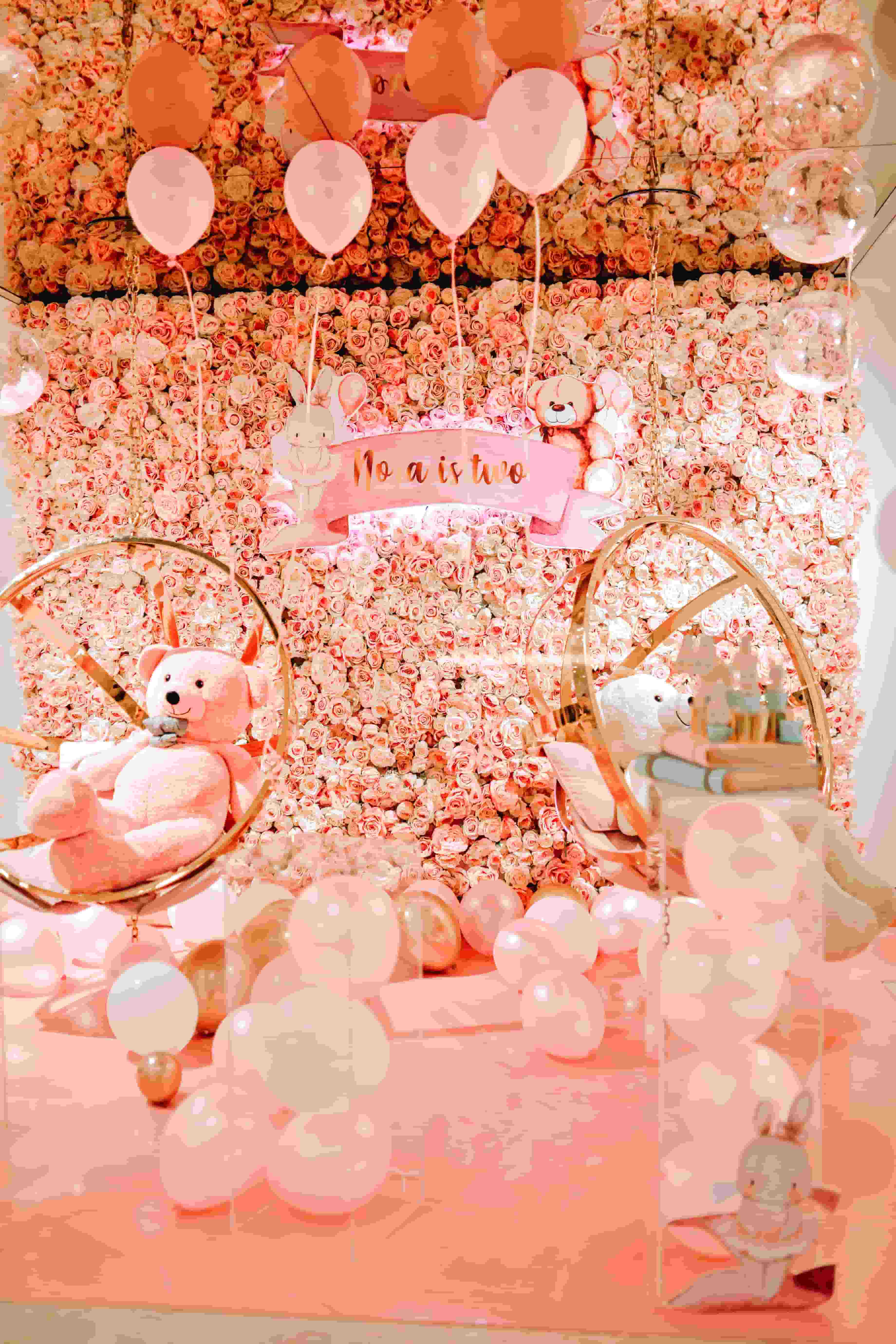 Fond ballons ou fleurs