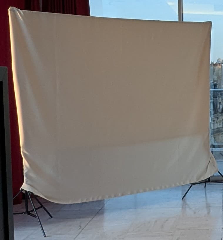 Toile de fond en tissu uni